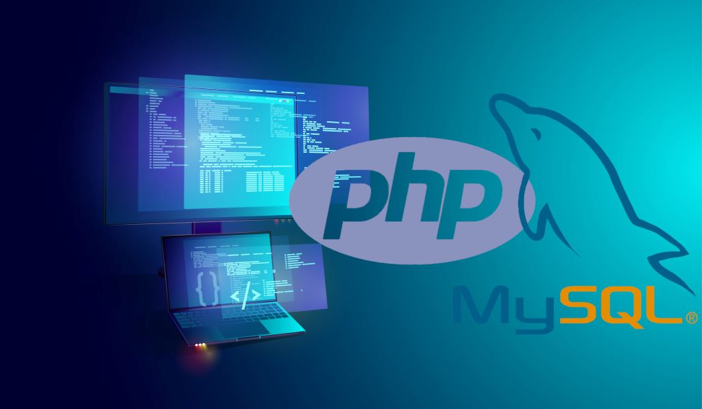 Developer connecting a PHP application to a database using code for seamless backend functionality