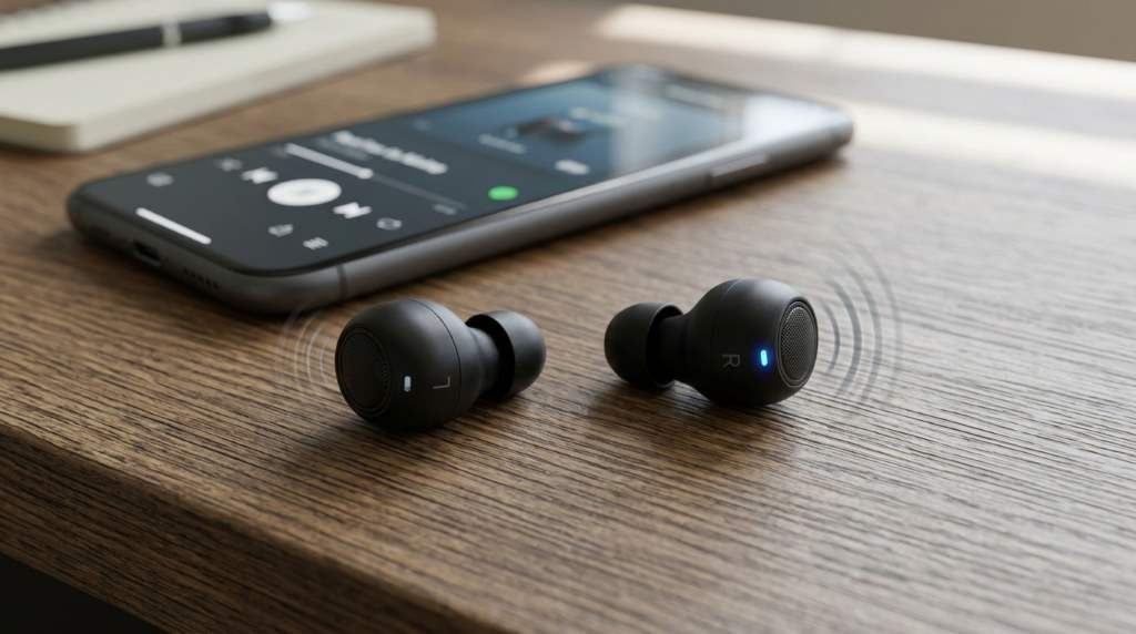 Resetting Bluetooth earbuds using the charging case